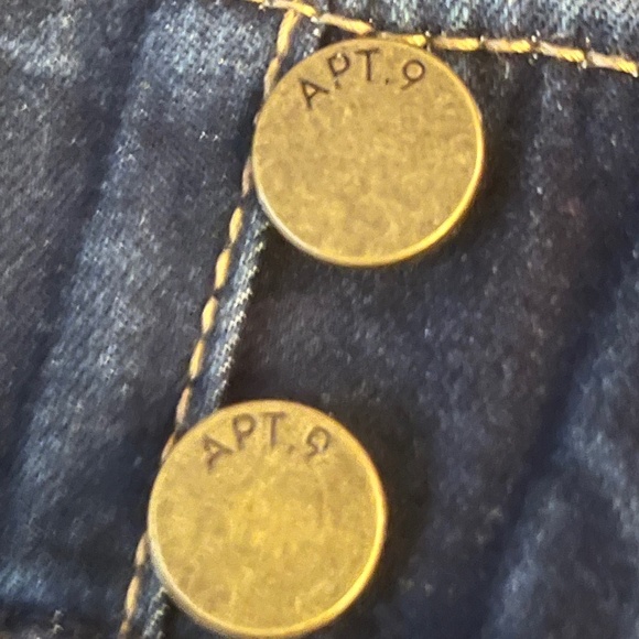 Apt 9 Size 14 Straight Leg Dark Indigo Contrast - Picture 4 of 14